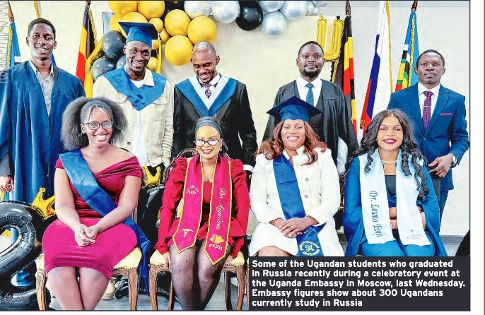 24 Ugandan Students Graduate From Russian Universities With First-Class Honours