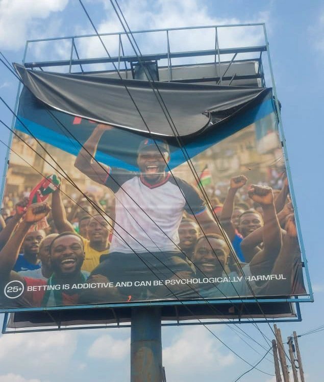 National Lotteries Board removes illegal gaming billboards in Gayaza, Kyanja, Najjera
